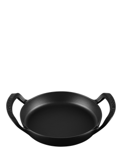 Le Creuset BBQ Outdoor Cast Iron Round Skillet, 25cm, Satin Black - view 2, Satin Black