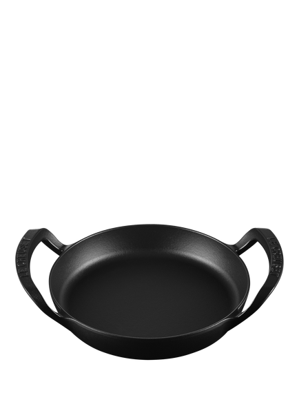 Le Creuset BBQ Outdoor Cast Iron Round Skillet, 25cm, Satin Black - view 2, Satin Black
