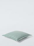 John Lewis Leckford Striped Cushion, Sage
