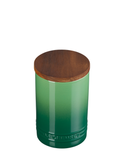 Le Creuset Stoneware Storage Jar, 770ml, Bamboo - view 2, Bamboo
