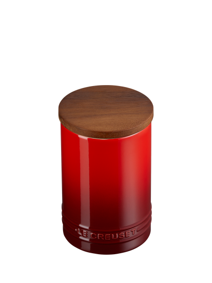 Le Creuset Stoneware Storage Jar, 770ml - view 2, Cerise