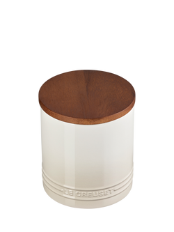 Le Creuset Stoneware Storage Jar, 1.1L, Meringue - view 2, Meringue