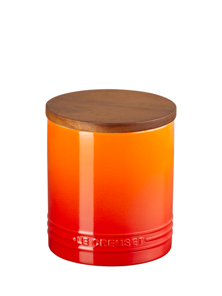 Le Creuset Stoneware Storage Jar, 1.1L, Volcanic, Volcanic