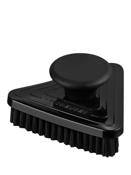 Le Creuset BBQ Outdoor Triangular BBQ Grill Pan Brush - view 2, Black Onyx
