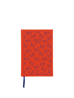 DesignWorks Ink Rather Be a Cat Journal, Red, Red