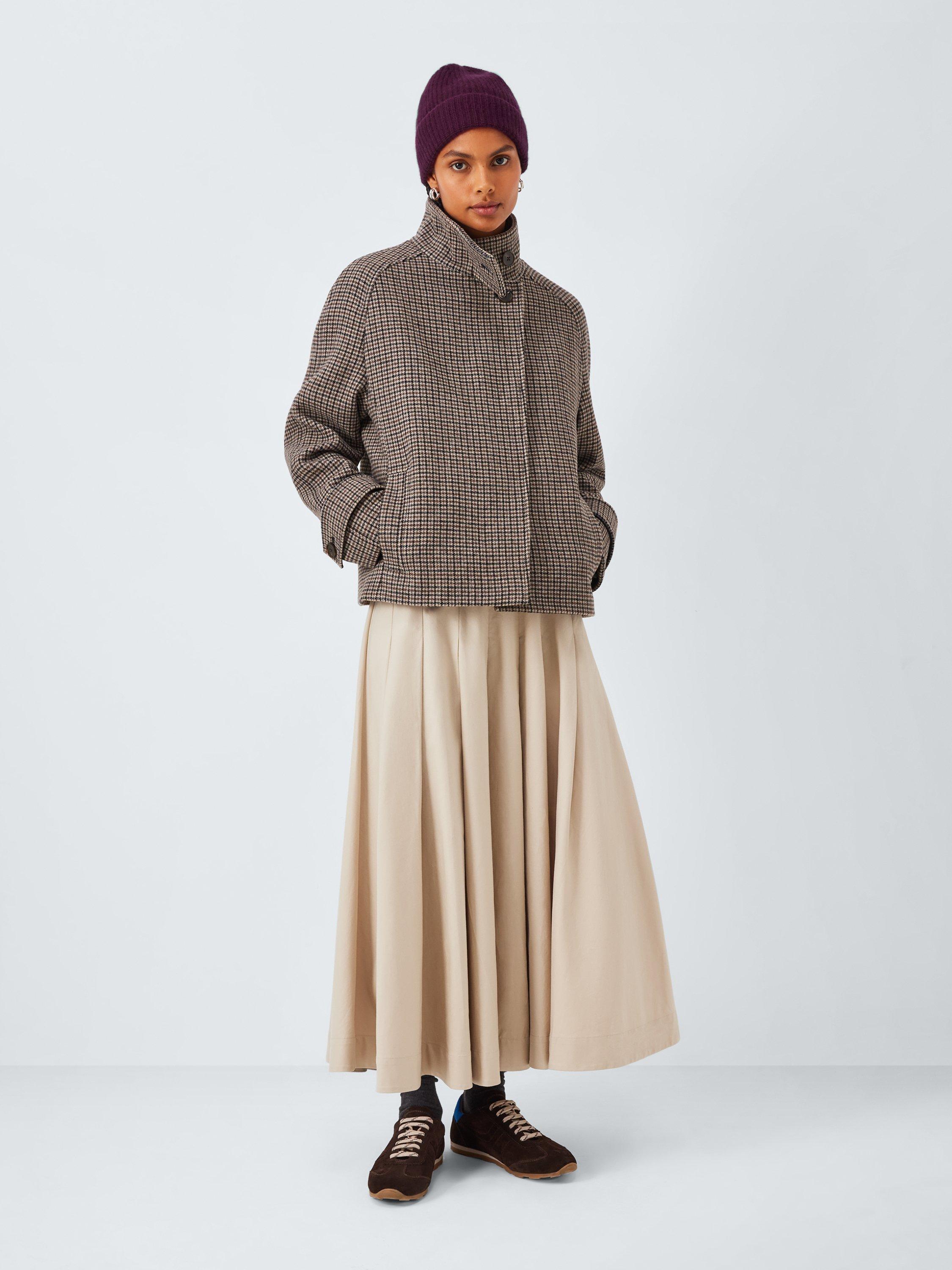 Product image 5 of 5, which shows John Lewis Cashmere Rib Knit Beanie Hat, Berry