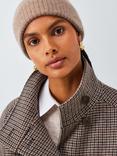 John Lewis Cashmere Rib Knit Beanie Hat, Camel