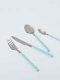 John Lewis Recycled Handle Stainless Steel Cutlery Set, 16 Piece/4 Place Settings, Blue