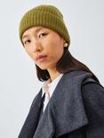 John Lewis Cashmere Rib Knit Beanie, Olive