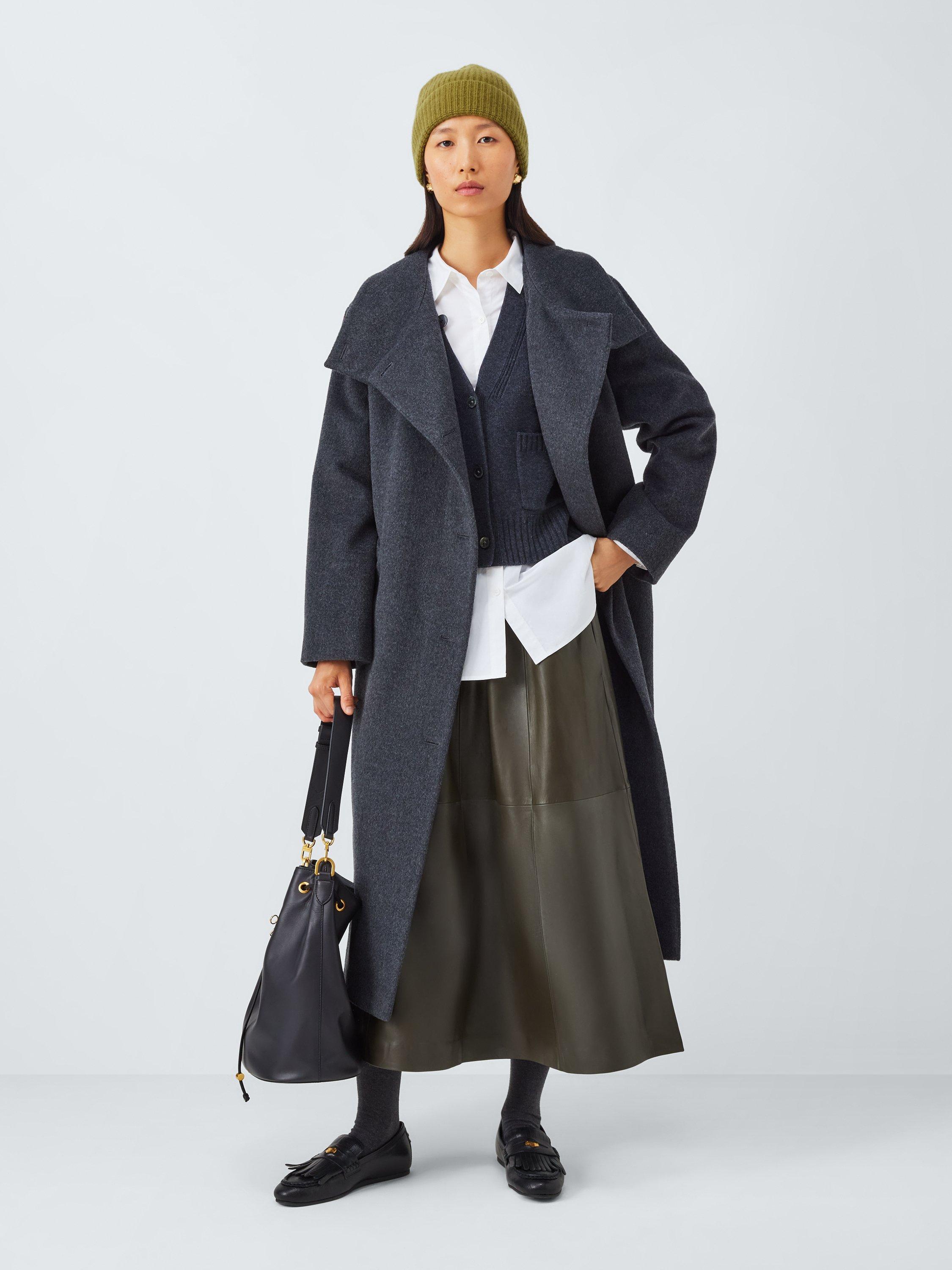 Product image 5 of 5, which shows John Lewis Cashmere Rib Knit Beanie, Olive