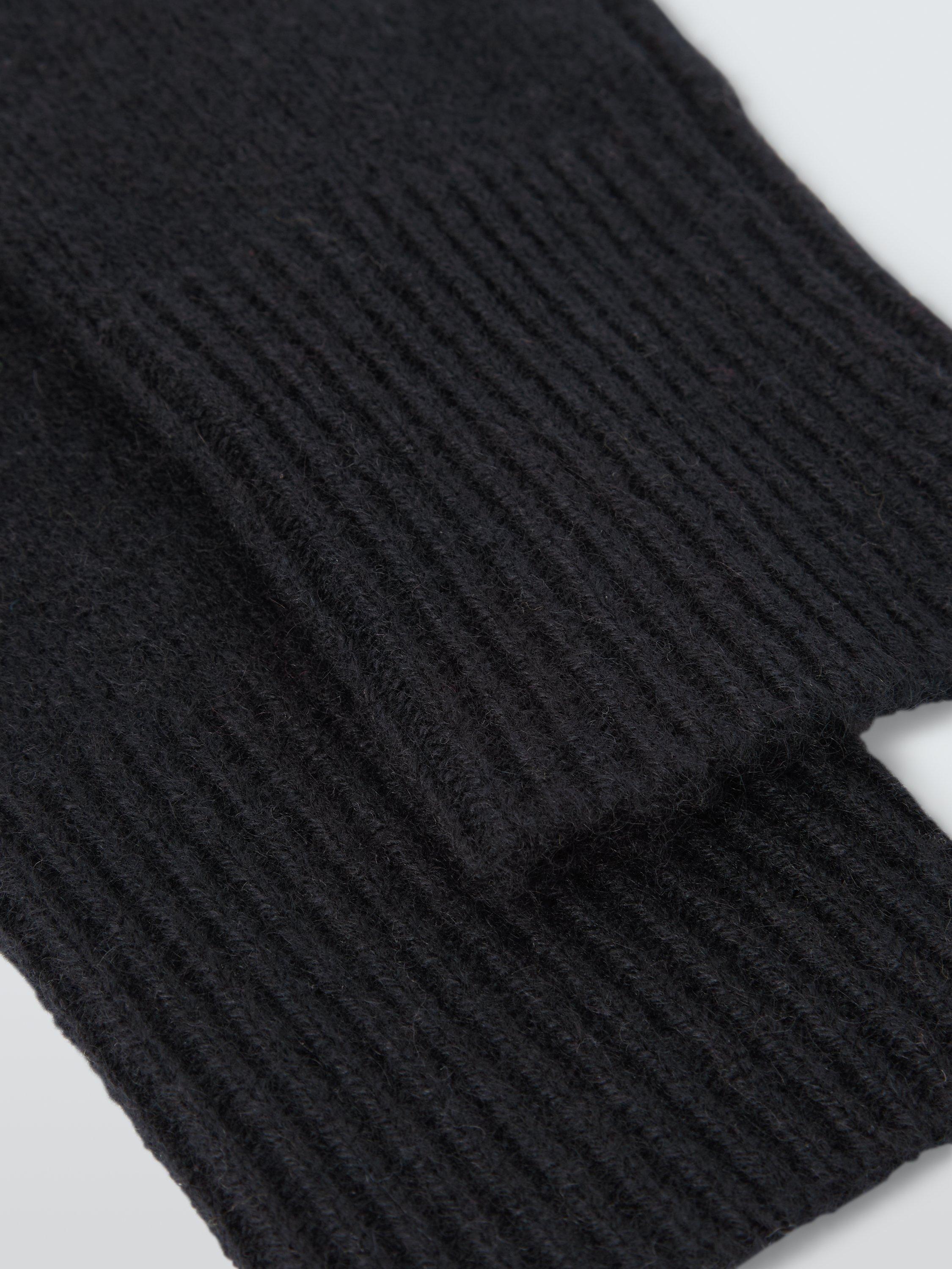 Product image 2 of 3, which shows John Lewis Cashmere Handwarmers, Black