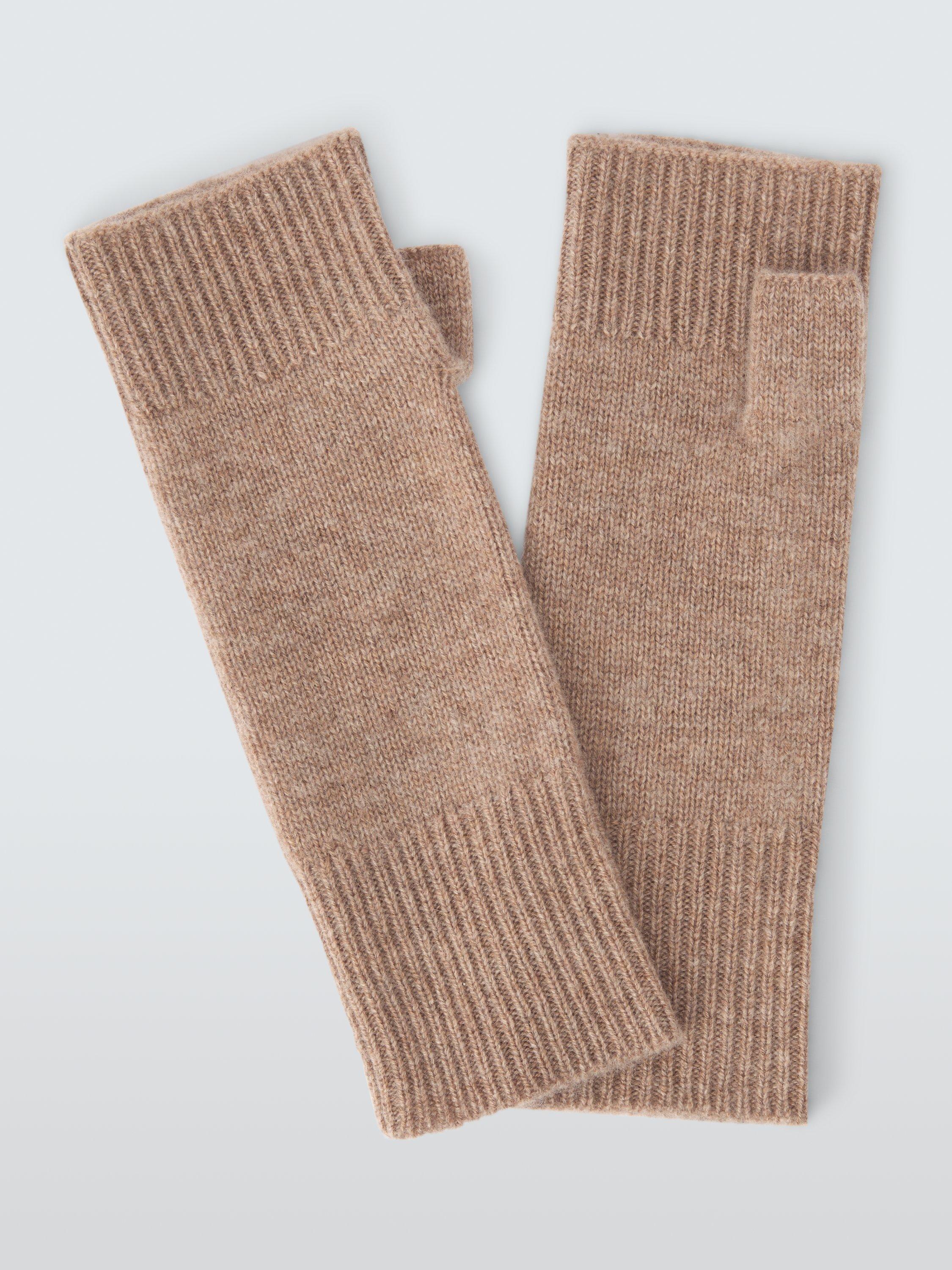 Product image 1 of 3, which shows John Lewis Cashmere Handwarmers, Camel