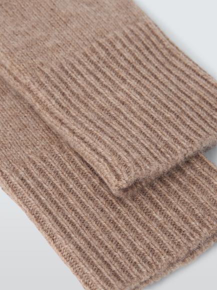 John Lewis Cashmere Handwarmers - view 2, Camel