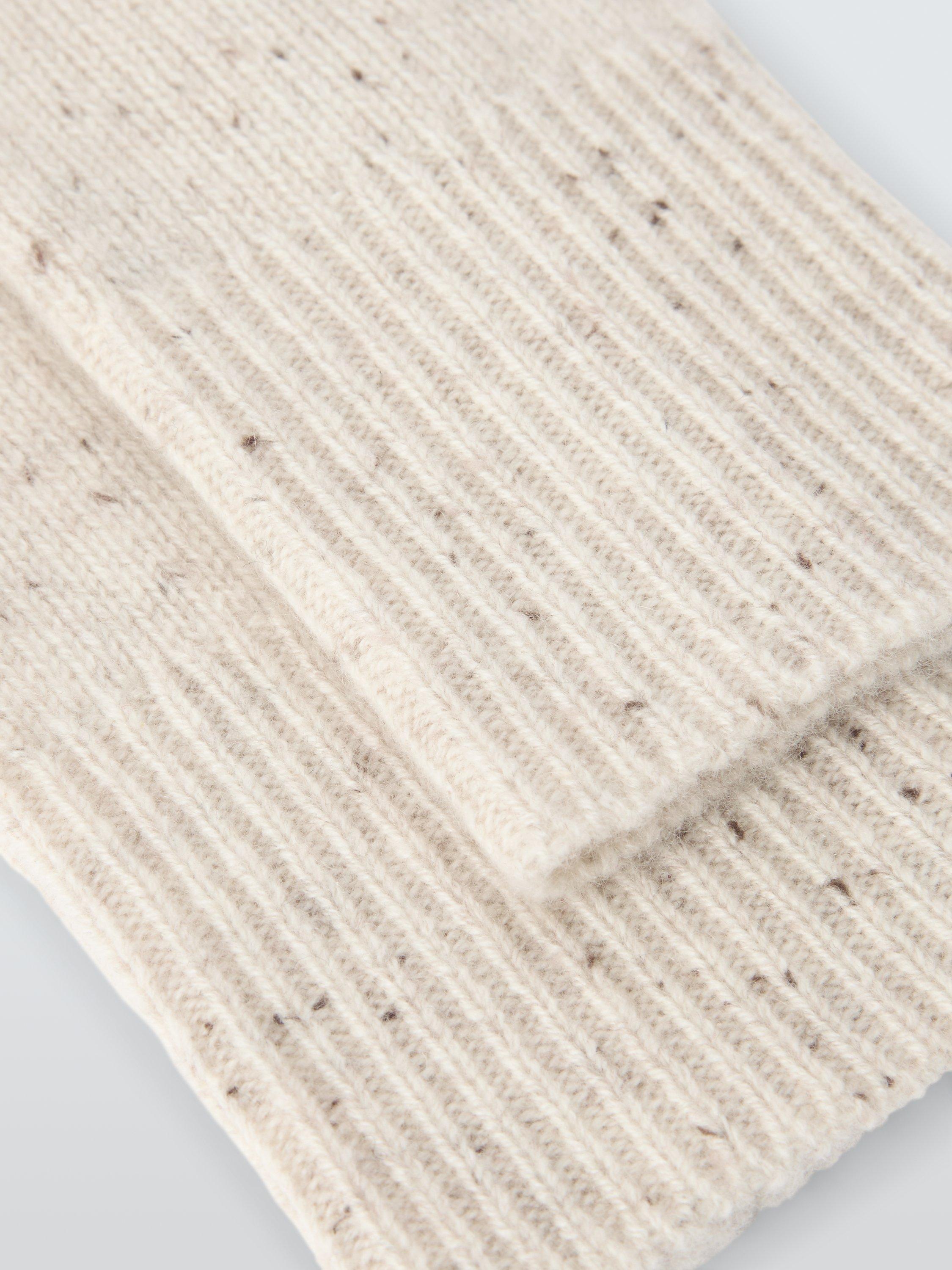 Product image 2 of 2, which shows John Lewis Cashmere Handwarmers, Cream