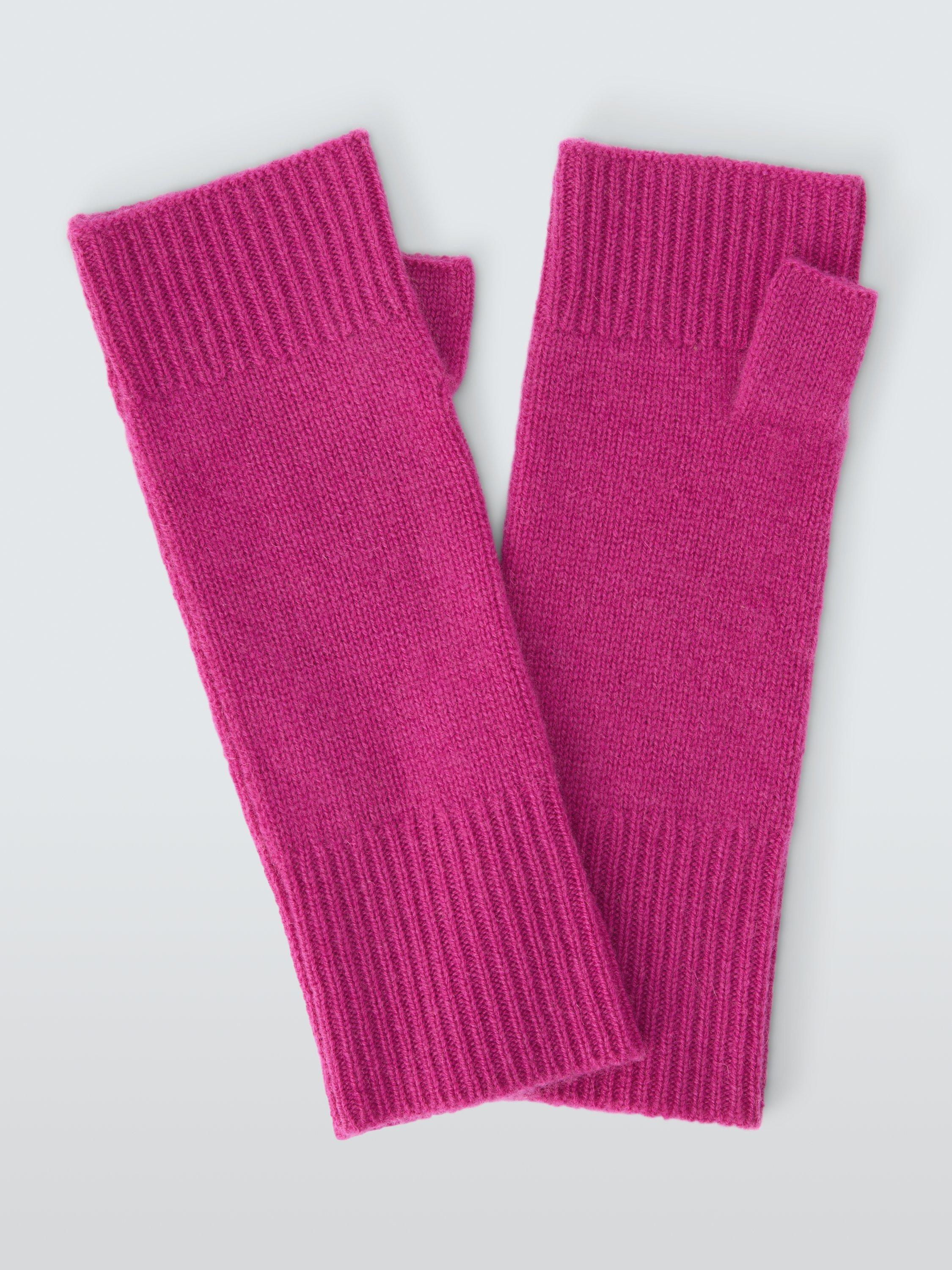 Product image 1 of 3, which shows John Lewis Cashmere Handwarmers, Pink