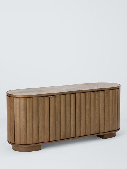 John Lewis Sculpt Sideboard, Dark Stain Ceramic, Dark Stain