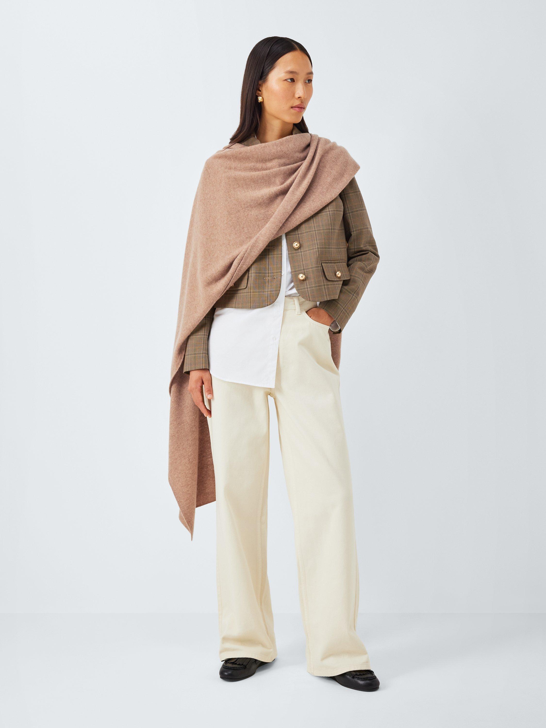 Product image 6 of 6, which shows John Lewis Cashmere Wrap, Camel