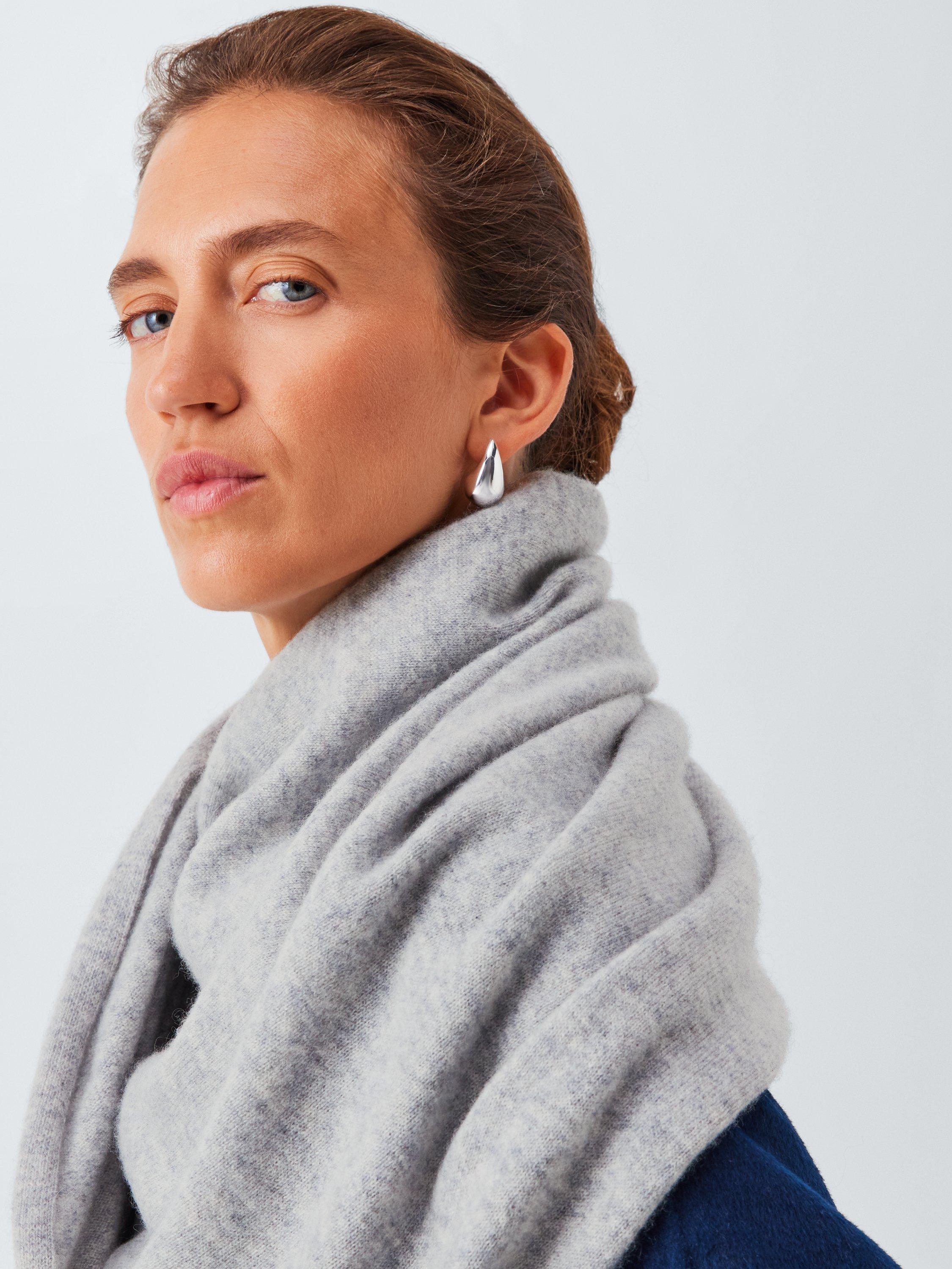 Product image 1 of 6, which shows John Lewis Cashmere Wrap, Light Grey