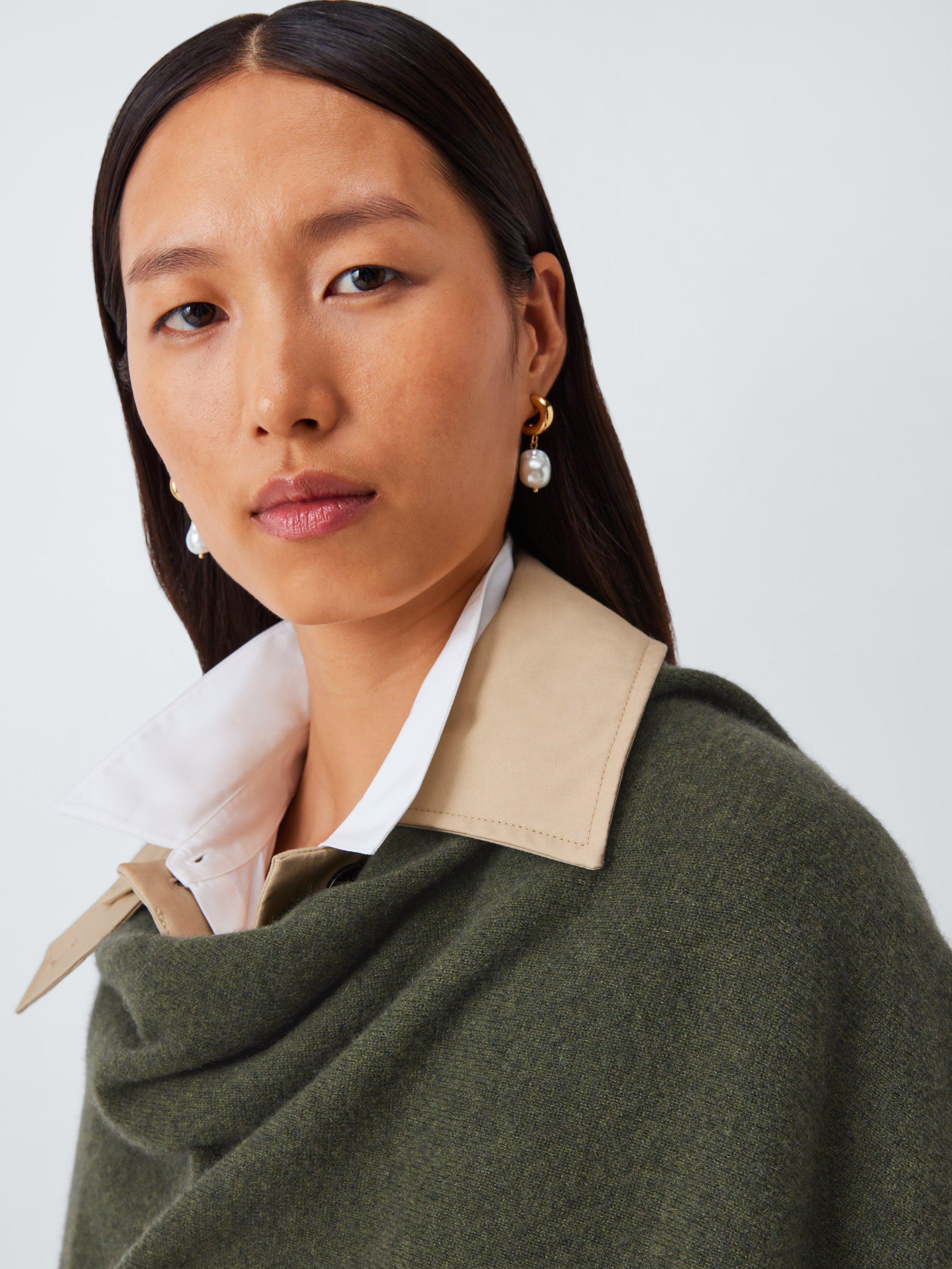Product image 5 of 5, which shows John Lewis Cashmere Wrap, Khaki