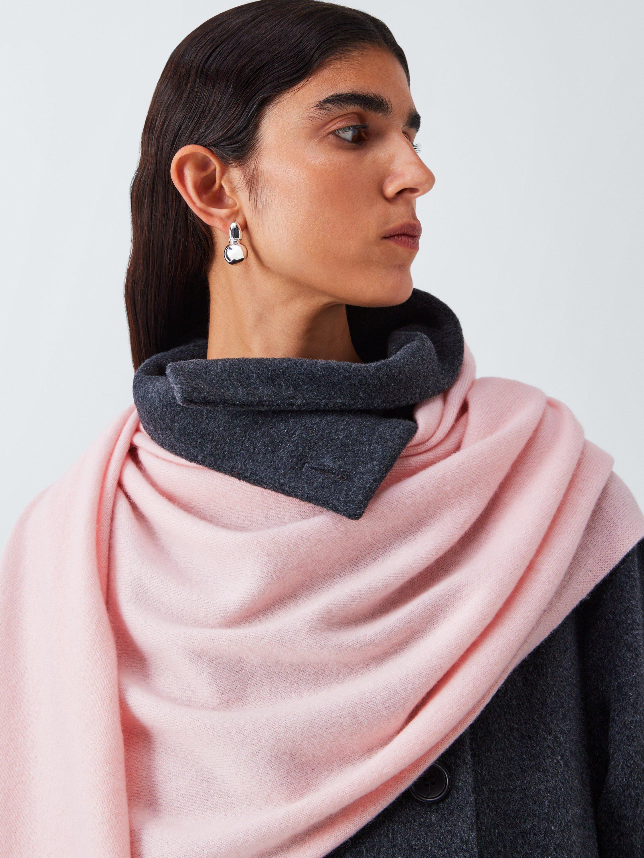Product image 1 of 6, which shows John Lewis Cashmere Wrap, Light Pink