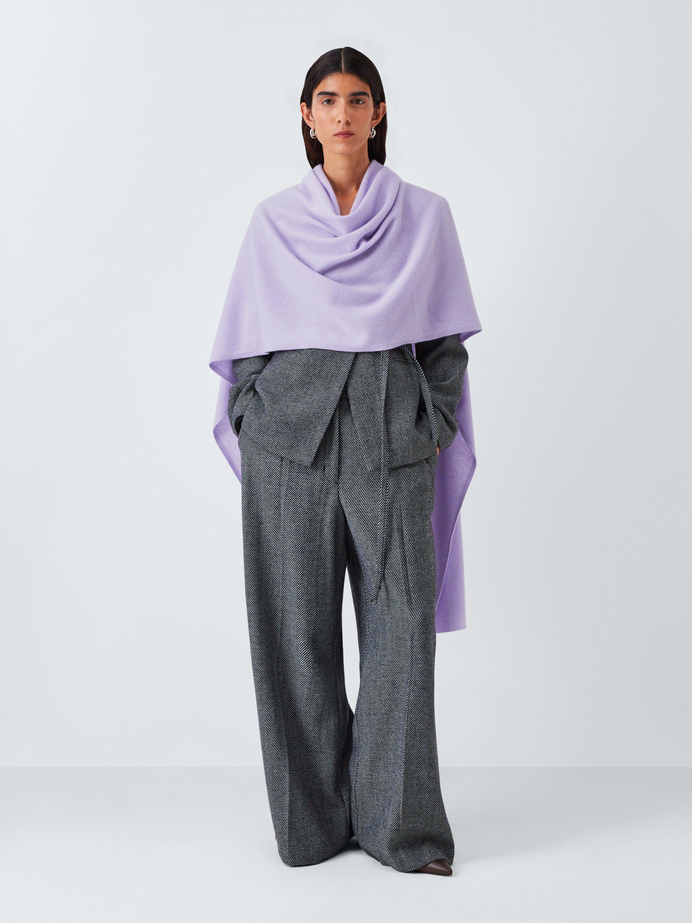 Product image 1 of 6, which shows John Lewis Cashmere Wrap, Light Purple