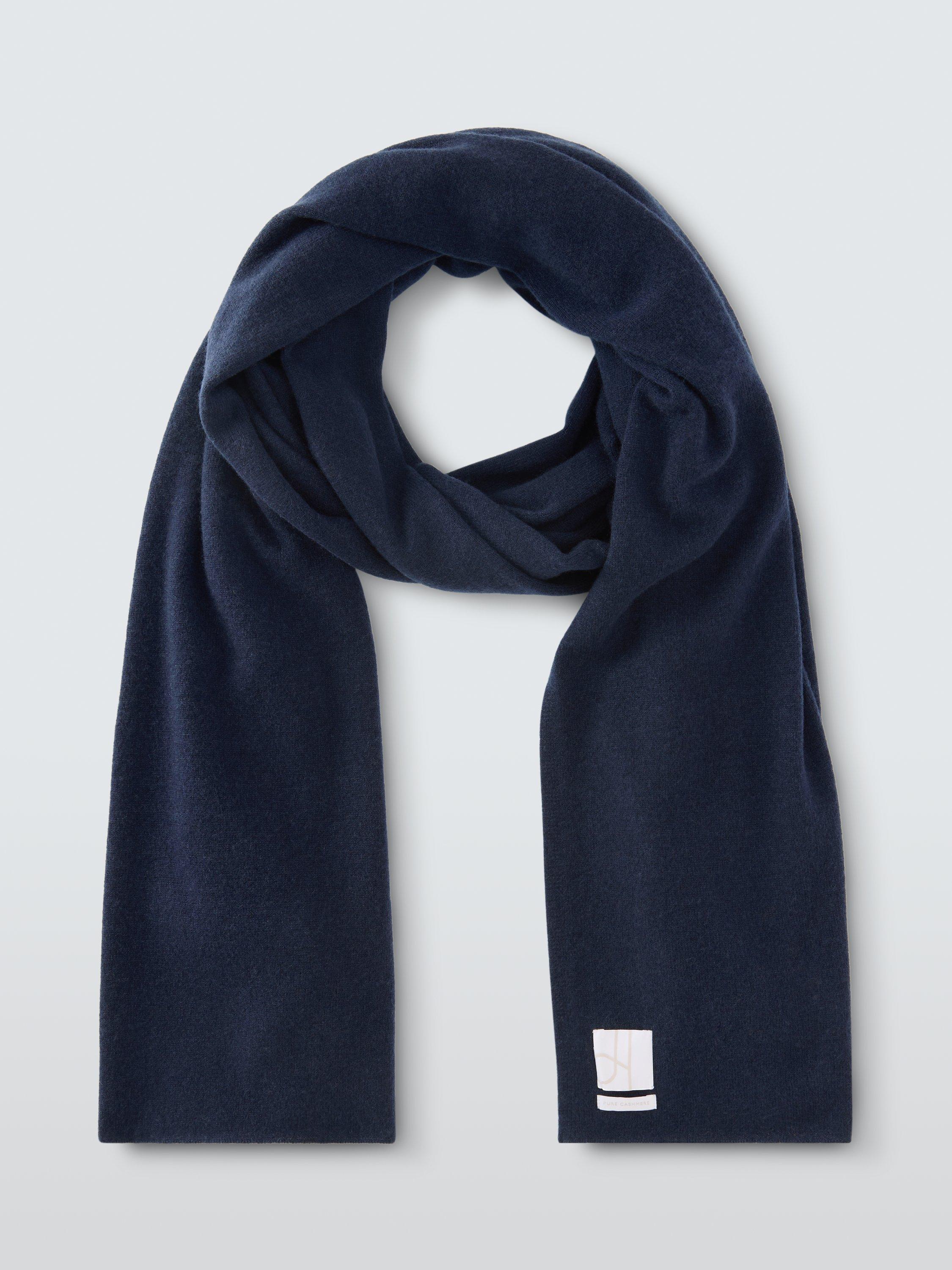 Product image 2 of 6, which shows John Lewis Cashmere Wrap, Navy