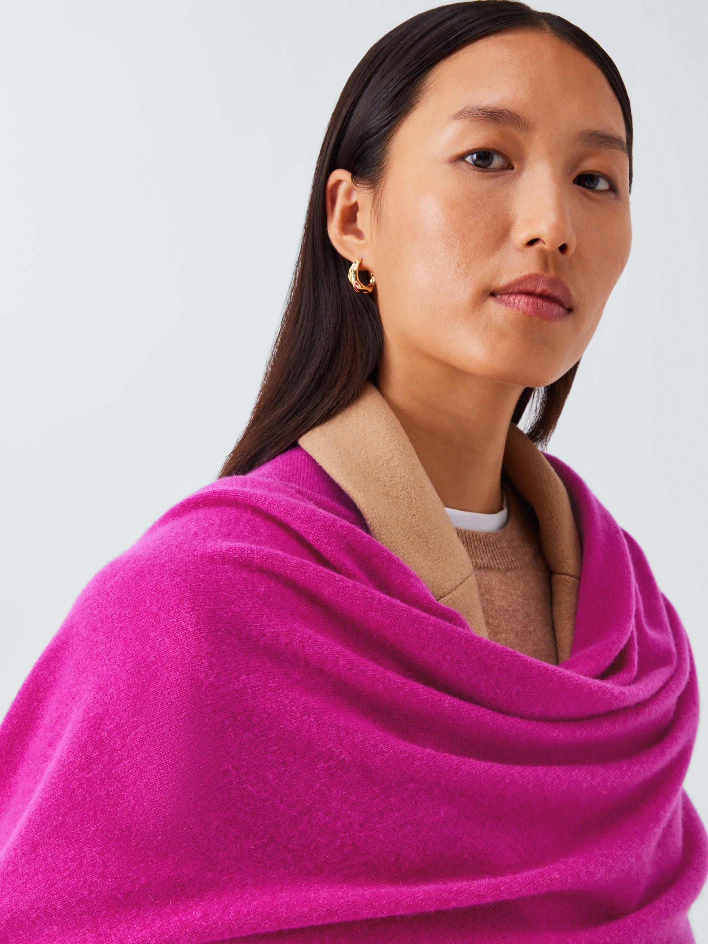 Product image 6 of 6, which shows John Lewis Cashmere Wrap, Pink