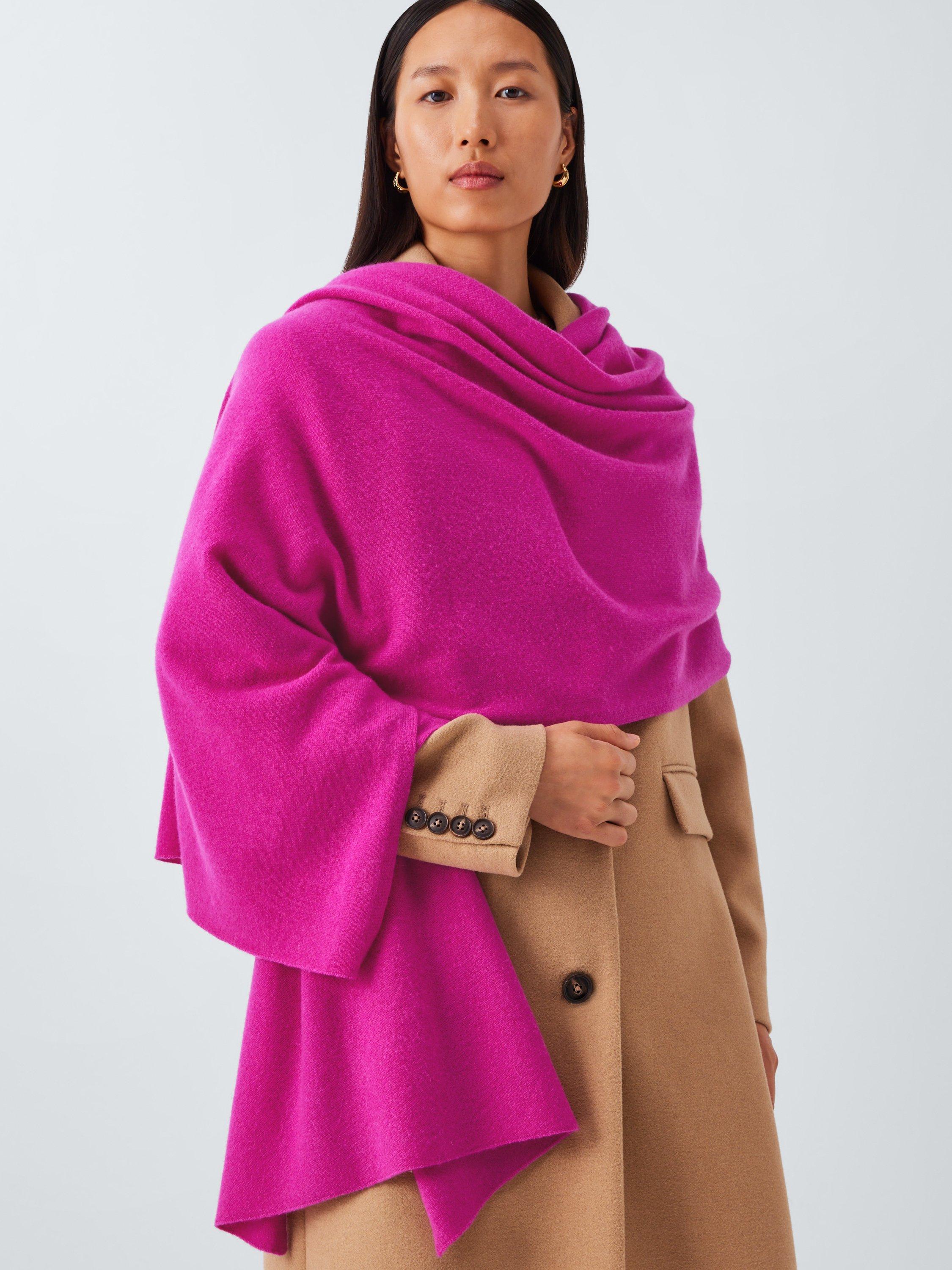 Product image 1 of 6, which shows John Lewis Cashmere Wrap, Pink