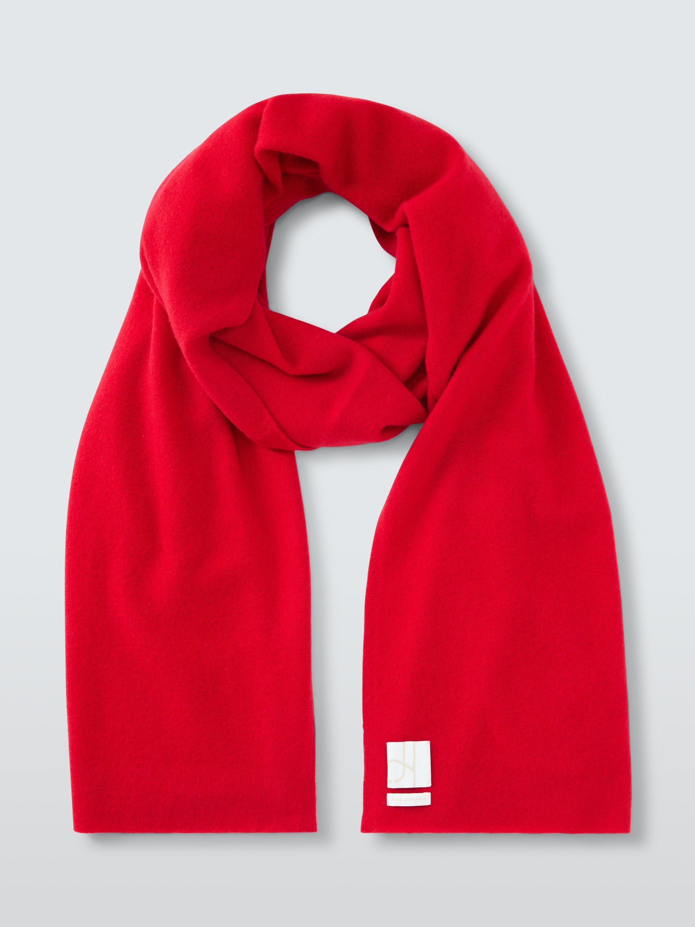 Product image 2 of 6, which shows John Lewis Cashmere Wrap, Red
