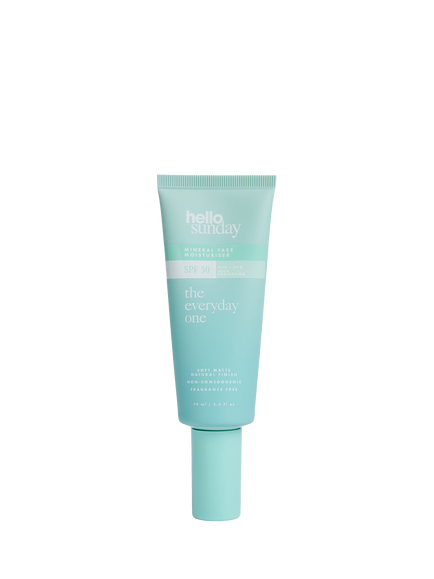 Hello Sunday The Everyday One Mineral SPF 50 Non-Comedogenic Moisturiser with Centella Asiatica, 70ml, 