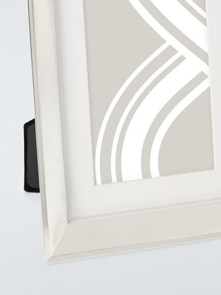 John Lewis Statement Photo Frame, 4 x 6" (10 x 15cm), Silver - view 2, Silver