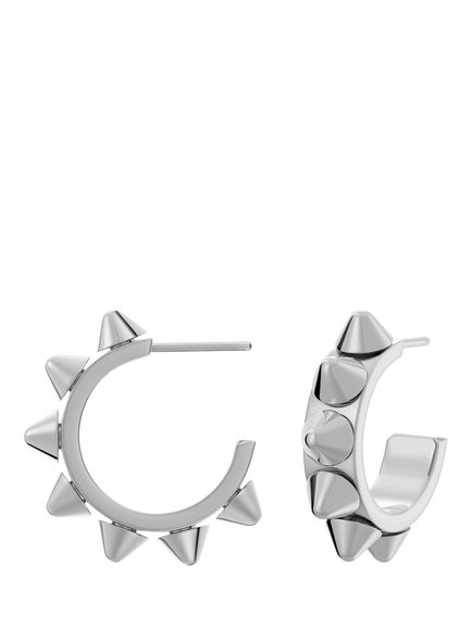 EDBLAD Peak Creole Earrings, Silver