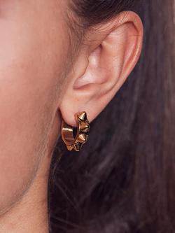 EDBLAD Peak Creole Earrings - view 2, Gold