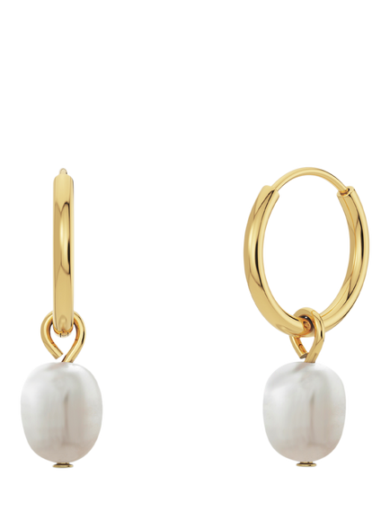 EDBLAD Perla Hoop Drop Earrings, Gold