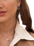 EDBLAD Eternal Orbit Double Hoop Earrings, Silver