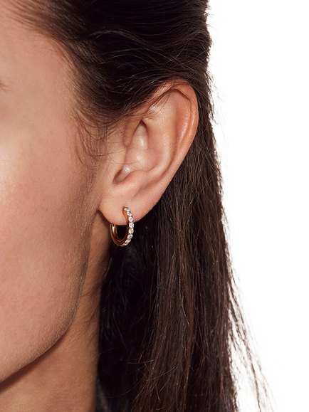 EDBLAD Glow Hoop Earrings - view 2, Gold