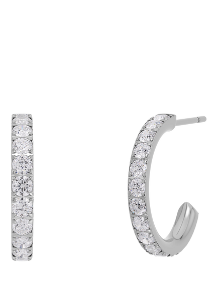 EDBLAD Glow Hoop Earrings, Silver