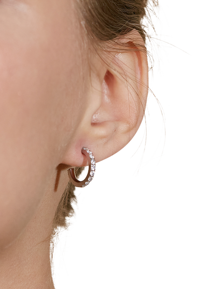 EDBLAD Glow Hoop Earrings - view 2, Silver