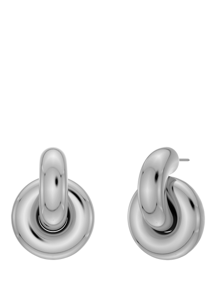 EDBLAD Redondo Polished Double Hoop Earrings, Silver