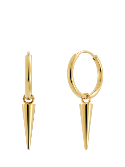 EDBLAD Peak Hoop Earrings, Gold