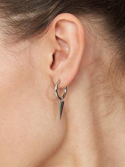 EDBLAD Peak Hoop Earrings - view 2, Silver