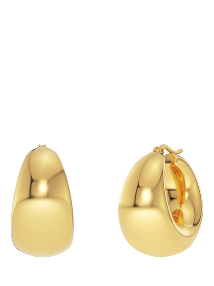 EDBLAD Boyd Chunky Graduated Hoop Earrings, Gold