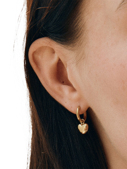 EDBLAD Barley Hoop Earrings - view 2, Gold