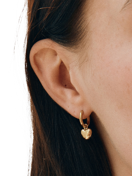 EDBLAD Barley Hoop Earrings - view 2, Gold