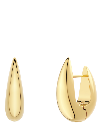 EDBLAD Crest Drop Hoop Earrings, Large, Gold