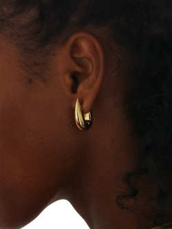 EDBLAD Crest Drop Hoop Earrings, Large - view 2, Gold