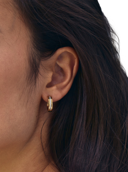 EDBLAD Josefin Hoop Earrings - view 2, Gold