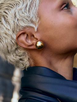 EDBLAD Bead Sparkle Stud Earrings - view 2, Gold