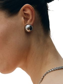 EDBLAD Bead Sparkle Stud Earrings - view 2, Silver