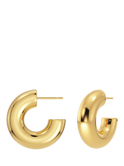 EDBLAD Chunky Creole Hoop Earrings, Small, Yellow Gold